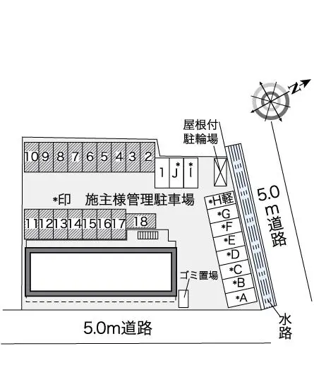 ★手数料０円★知立市桜木町　月極駐車場（LP）